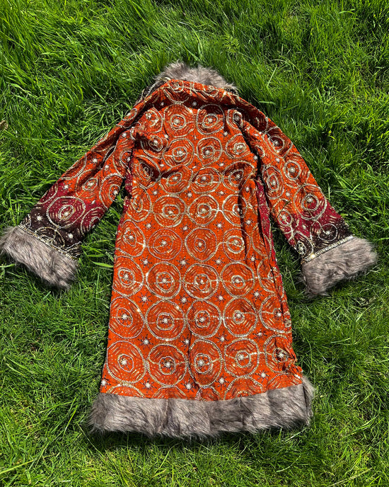 Moroccan Sunset Afghan Coat Size S