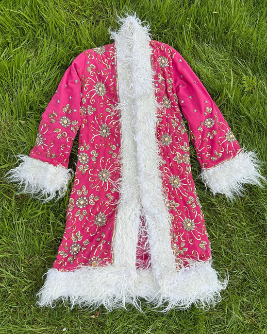 Hibiscus Afghan Coat Size M