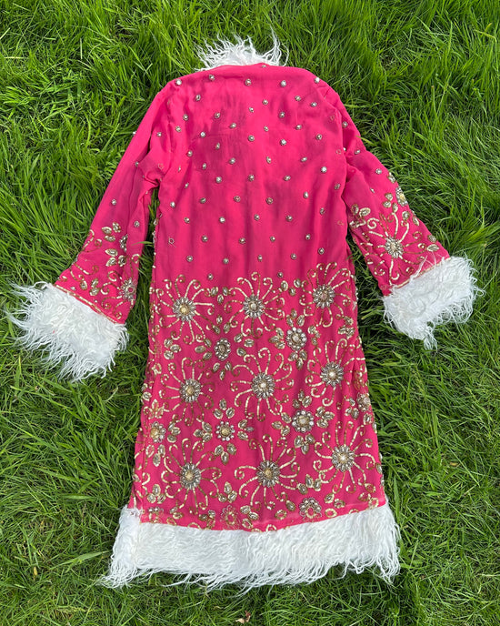 Hibiscus Afghan Coat Size M