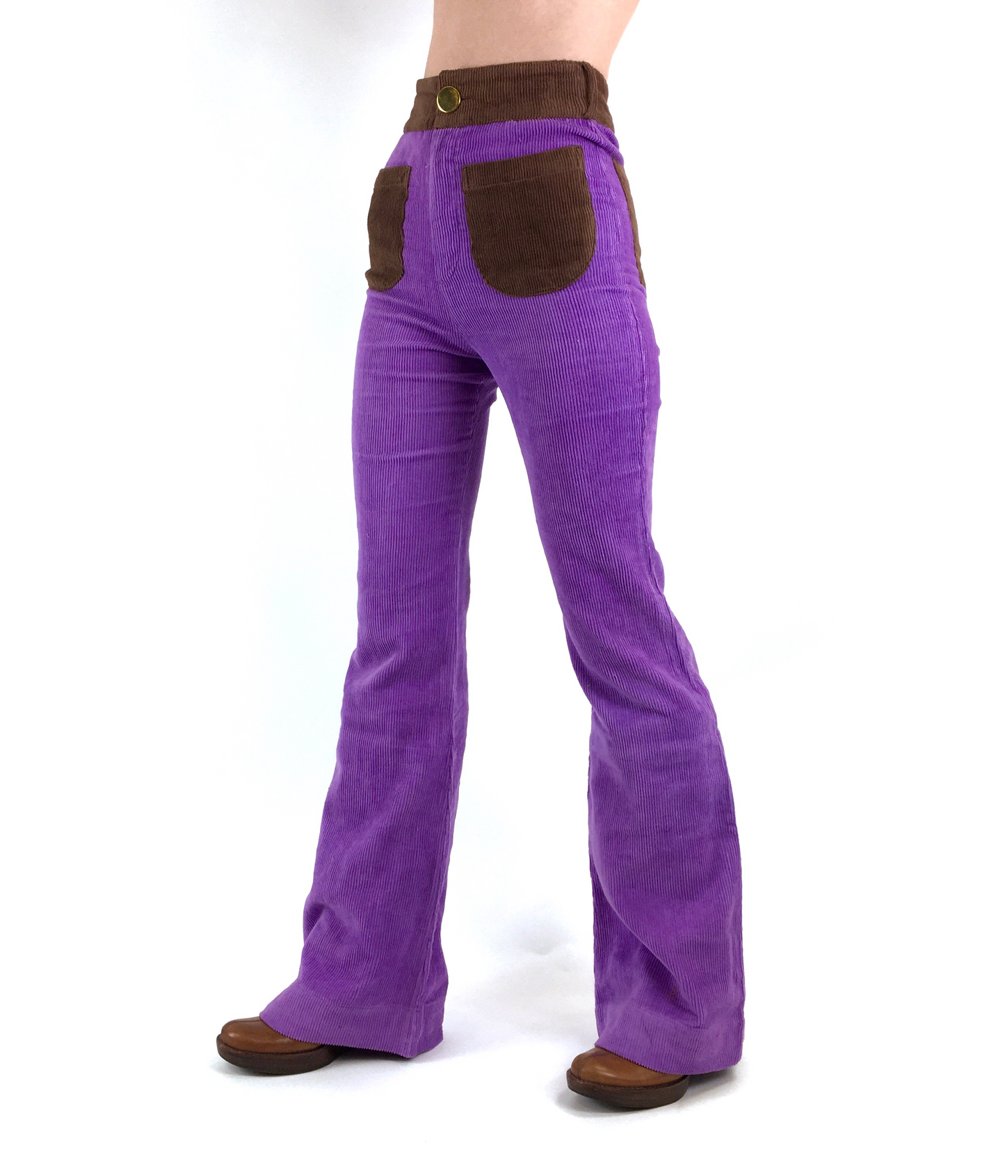 The Contrast Corduroy Flare Pant in Purple Haze – Boogie Child